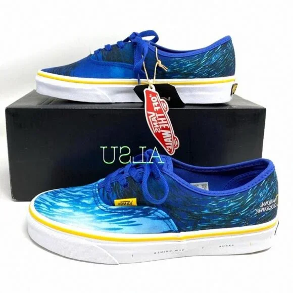 💖MEGA SALE💖VANS National Geographic Shoes Era Blue Women's VN0A2Z5I002 6 | 5.5 - Picture 2 of 13